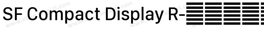 SF Compact Display R字体转换